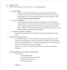 Free Essay Format Informative Outline Template Speech