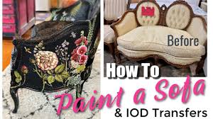 how to paint a sofa with good bones but