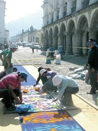 antigua guatemala rolls out the flower