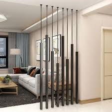 Brown Wooden Living Room Partition