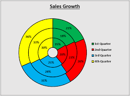 excel doughnut chart with multiple