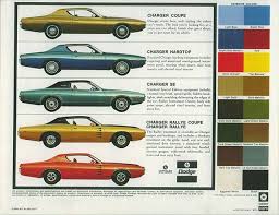 Color Chart Mopar Plymouth Dodge