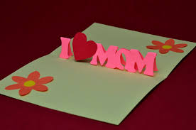 Simple Mothers Day Pop Up Card Template Creative Pop Up Cards