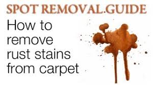 how to get rust out of carpet spot
