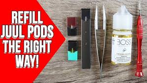 Remove the plastic mouthpiece and remove the stoppers to find the fill holes. How To Refill Juul Pods Guide To Refilling The Right Way Youtube