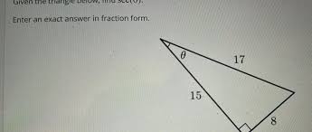 Triangle Enter An Exact Answer