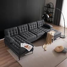 Heavy Duty 4 Seat Modern Sectional Sofa