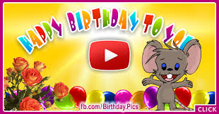 We sing your recipient's name in a version of happy birthday! Happy Birthday To You With Cute Mouse Birthday Song Video Birthday Wishes