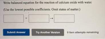 Solved Write Balanced Equation For The