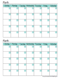 Meal Planning Calendar Free Printable Somewhere In The Middle