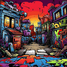 colorful graffiti art