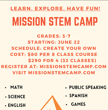 Maybe you would like to learn more about one of these? Mission Stem Online Summer Camp Home Facebook
