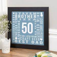 50th birthday gifts present ideas for