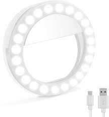 Amazon Com Selfie Ring Light Xinbaohong Rechargeable Clip On Selfie Fill Light With 48 Led For Iphone Android Smart Phone Photography Camera Video Girl Makes Up White Camera Photo