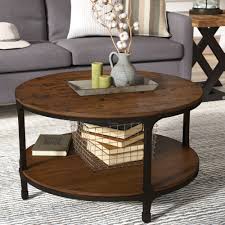 Carmel modern round wood coffee table, dark oak, small. Round Coffee Tables You Ll Love In 2021 Wayfair