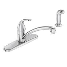 moen adler chrome single handle low arc