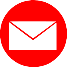 Red email 14 icon - Free red email icons