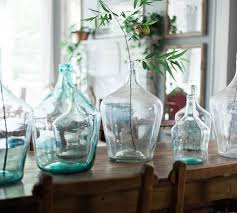 vintage glass wine bottle vases