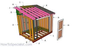 8x10 lean to shed roof plans