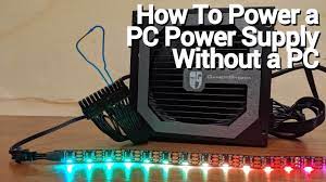 how to turn on a pc power supply