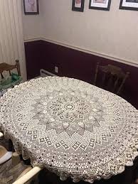 round tablecloth enement pattern