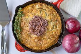 frittata with red onions farmer s promise