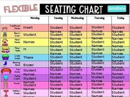 Flexible Seating Rotating Seating Chart Seating Charts