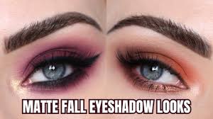 fall matte eyeshadow tutorials sigma