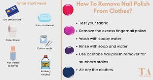 how to remove nail polish from clothes