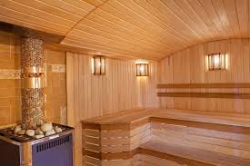 sauna dans la maison avec leurs propres