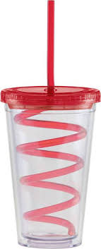 double walled plastic tumbler with