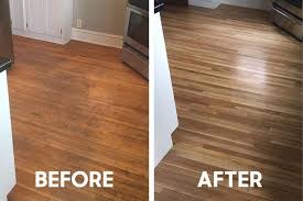 Hardwood Floor Refinishing In Kitchen