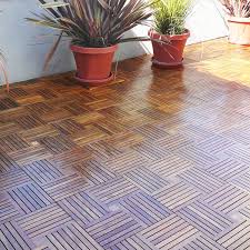 10 Cartons Parquet Teak Wood Decking Tiles 18 X 18 Per Tile Covers 88 Square Feet