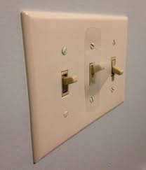 Diy Free Switch Guard Keeps A Light Switch In On Or Off Position Light Switch Covers Light Switch Safety Lights