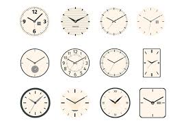 Vintage Clock And Watch Faces Circle
