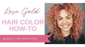 How To Rose Gold Hair Color Using Wella Color Charm Paints