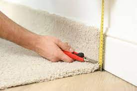 how to cut carpet straight