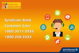 syndicate bank customer care 24x7 toll