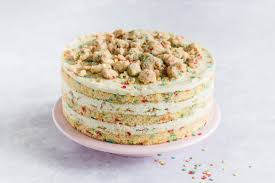 Allow to cool slightly, then cut. Funfetti Geburtstagstorte Birthday Cake A La Milk Bar Madame Dessert
