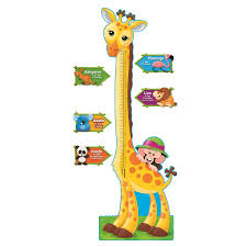 Monkey Mischief Giraffe Growth Chart Beckers School Supplies