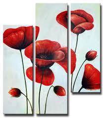 Ruby Red Poppies Canvas Art In 2023