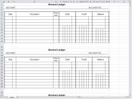 General Ledger Template Excel Generalledger Example Of Simple
