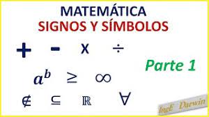 signos y sÍmbolos usados en matemÁtica
