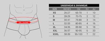Sizing Chart For Your Men Underwear