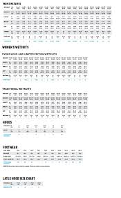 Bare Wetsuit Size Chart Zeagle Express