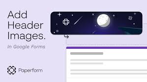 how to make a header image in google forms