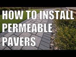 Eco Permeable Pavers Installation