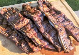 grilled flanken cut beef short ribs