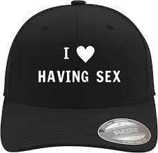 Amazon.com: I Heart Love Having Sex - Soft Flexfit Baseball Hat Cap, Black,  Small/Medium : Clothing, Shoes & Jewelry