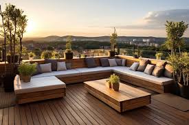 A Comfortable Outdoor Seating Area Made